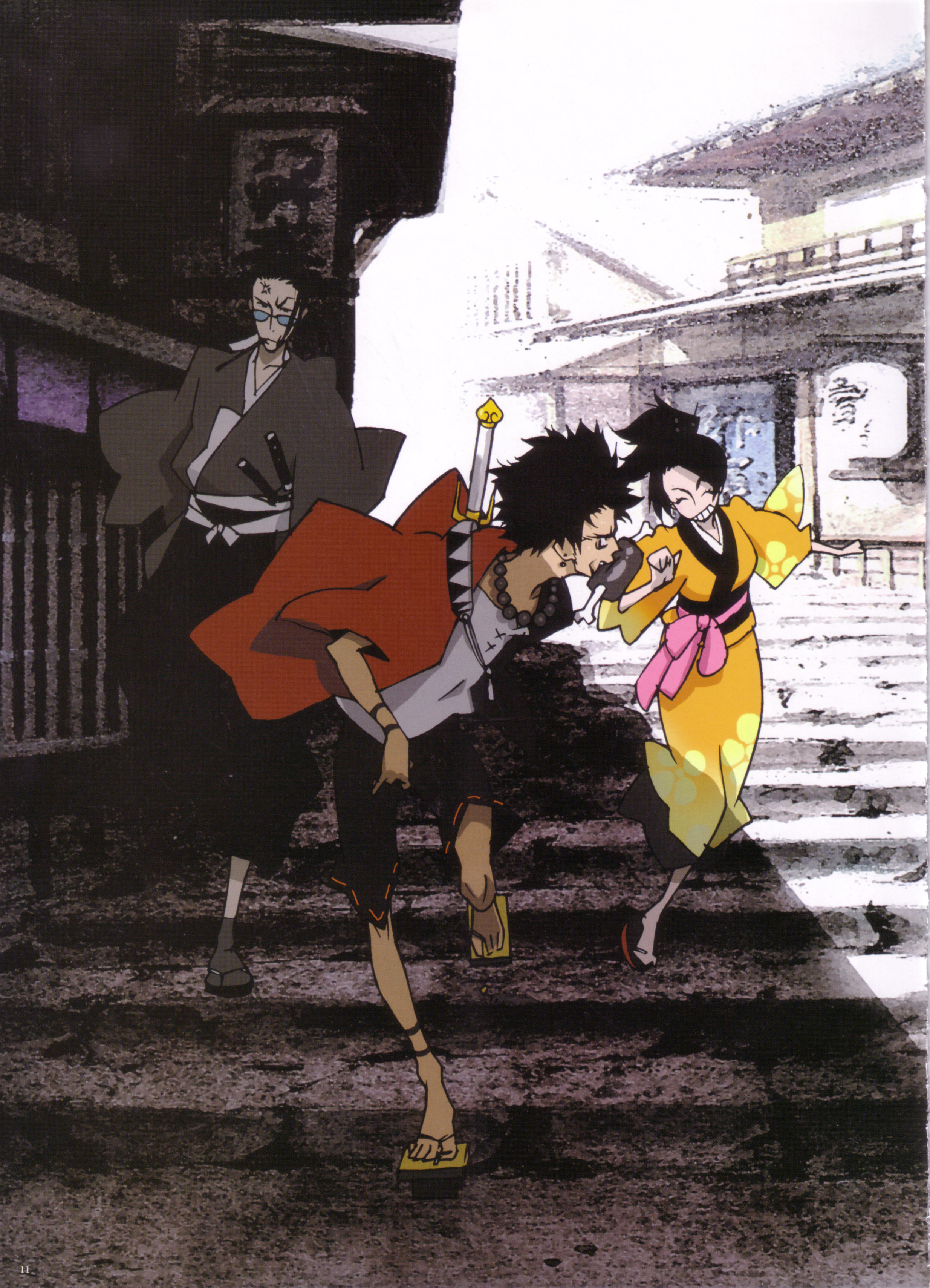 渡边信一郎生涯代表作《混沌武士》作画MAD！剑戟死斗和嘻哈文化的奇幻结合